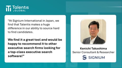 Retained executive search firm testimonial for Talentis executive search software