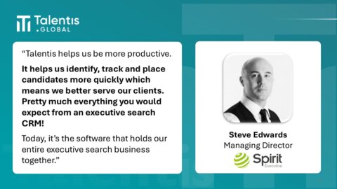 Customer review of Talentis executive search CRM from executive search firm